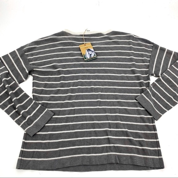 Royal Robbins Calaveras crew sweater gray/wht NWT! - Picture 4 of 10